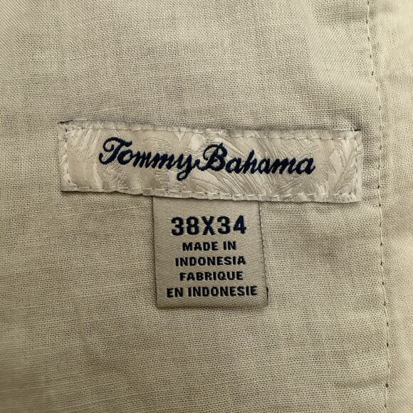Tommy Bahama Boracay Flat Front Chino Pants Tencel Blend Men's 38x34 Dark Gray - Picture 6 of 13